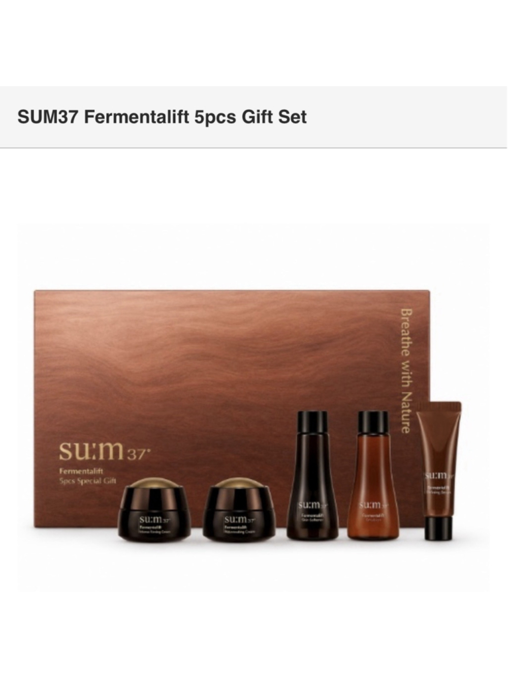 SU:M37 Fermentalift 5pcs Special Gift Set SUM37 K-Beauty